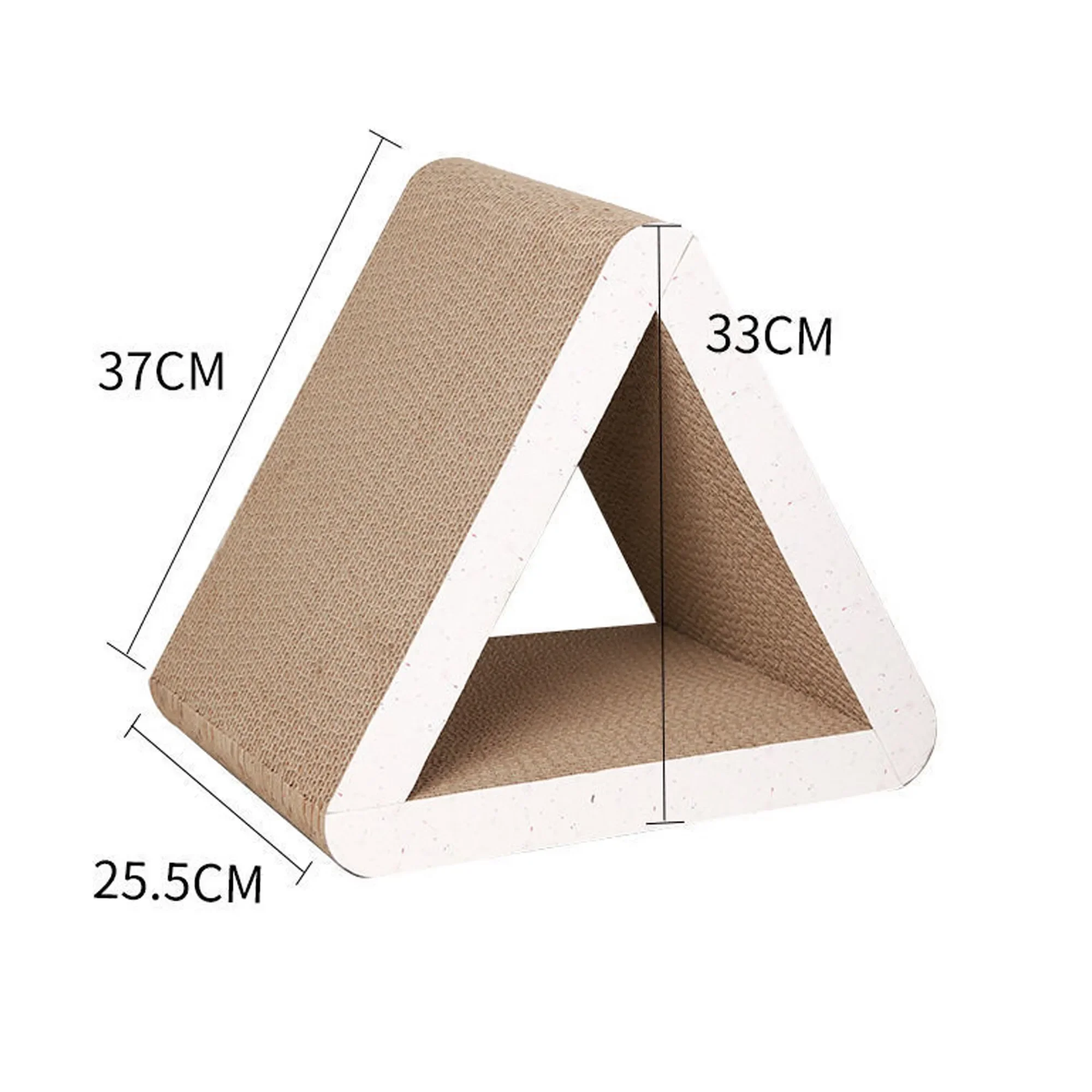 Triangular Cat Scratcher Cardboard, Cat Pad with Premium Textures Design, Durable Cat Scratching Play Toy