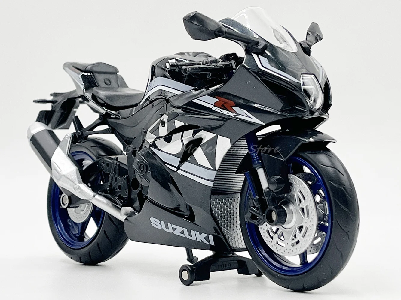 

1:12 литая под давлением модель мотоцикла, игрушка GSX R1000R, миниатюрная копия спортивного велосипеда