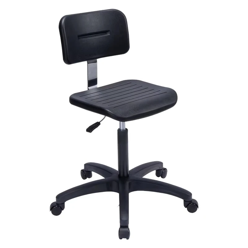 Modern ergonomic chair, anti-static stool, PU foam with adjustable swivel wheel and backrest