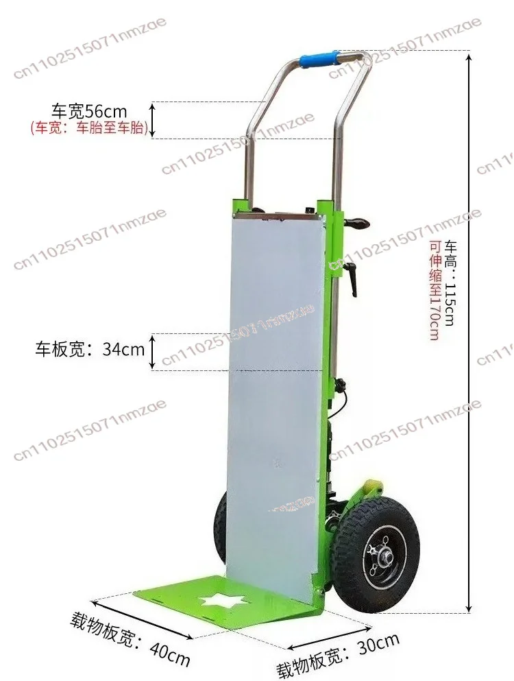 Stair Climbing Cart Tracked Transporter Climb Cart Trolley 400KG Electric Stair Climber Hand Truck with Battery Mobile Tool