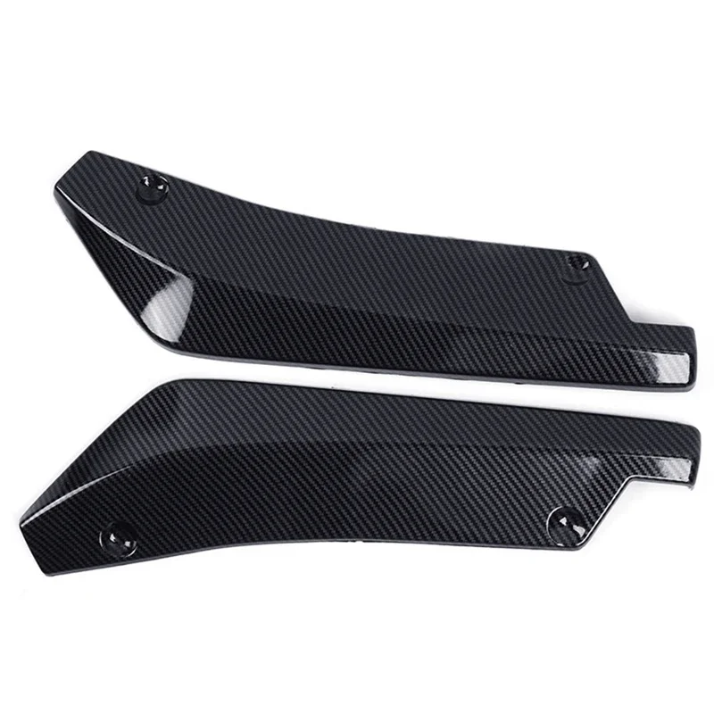 Universal Car Front Rear Bumper Strip Lip Spoiler Diffuser Splitter Scratch Protector Carbon Fiber Winglets Side Skirt Extension