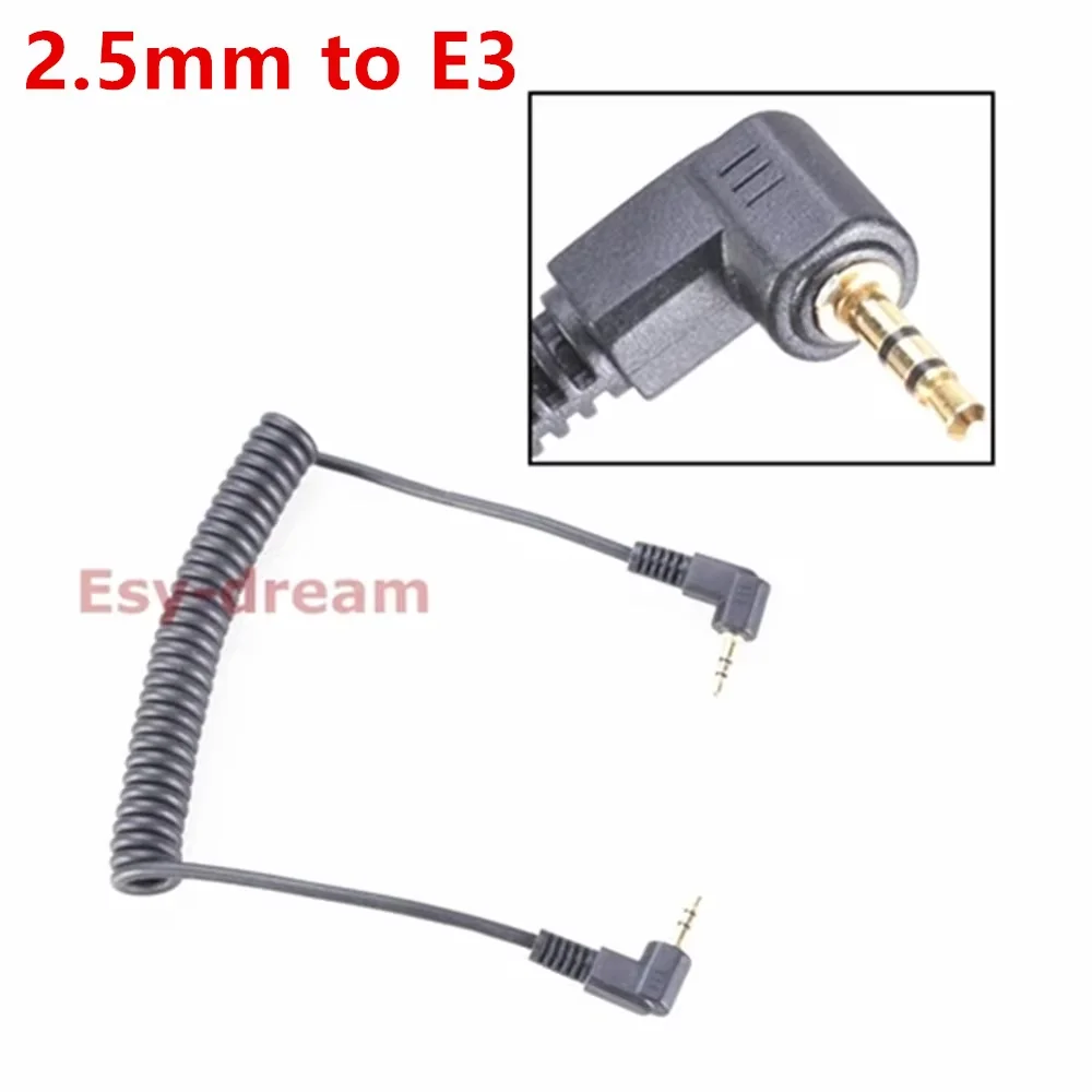 2,5 / 3,5mm Fernauslöser-Kabel Verbindungskabel für Canon R7 R10 850D 800D M6II M5II 250D 90D 80D 1C C1 E3 CB2 Kabel C