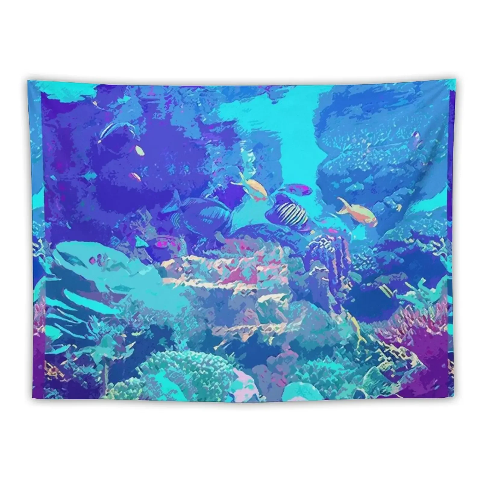 Neon Aquarium Tapestry Aesthetic Room Decors Mushroom Room Decor Room Decorations Tapestry