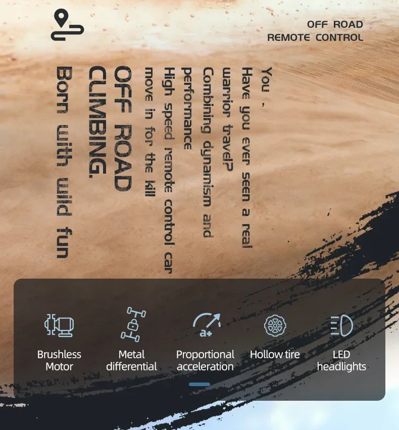 

1:18 4WD 70 км/ч Бесщеточный двигатель Высокоскоростной радиоуправляемый гоночный автомобиль 2,4G Вездеход Внедорожный альпинистский грузовик с дистанционным управлением RC Drift Vehica