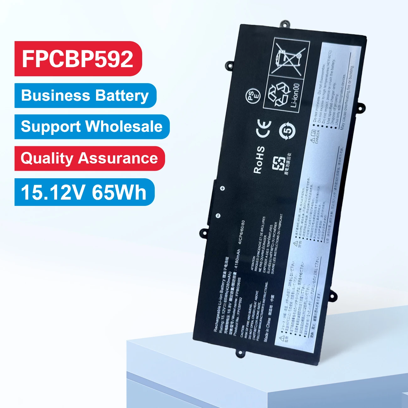 FPCBP592 FPB0360S 15.12V 65WH Laptop Battery Replacement For Fujitsu LifeBook E4512 E5512 U7411 U7511 U7512 FMVNBP261 FMVNBP253
