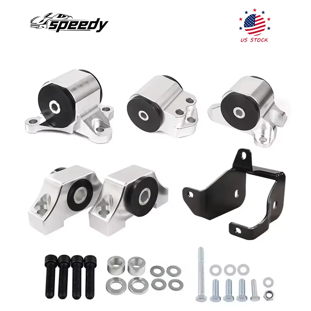 

3Bolt Swap Engine Motor Mount Kit +Torque Mount Kits For 1994-2001 Acura Integra GS Sedan 1992-1995 Honda Civic DX Sedan 4-Door