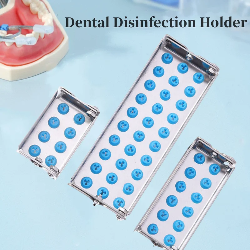 8/12/30 Holes Dental Bur Holder Autoclave Sterilizer Case Endo File Disinfection Box Organizer