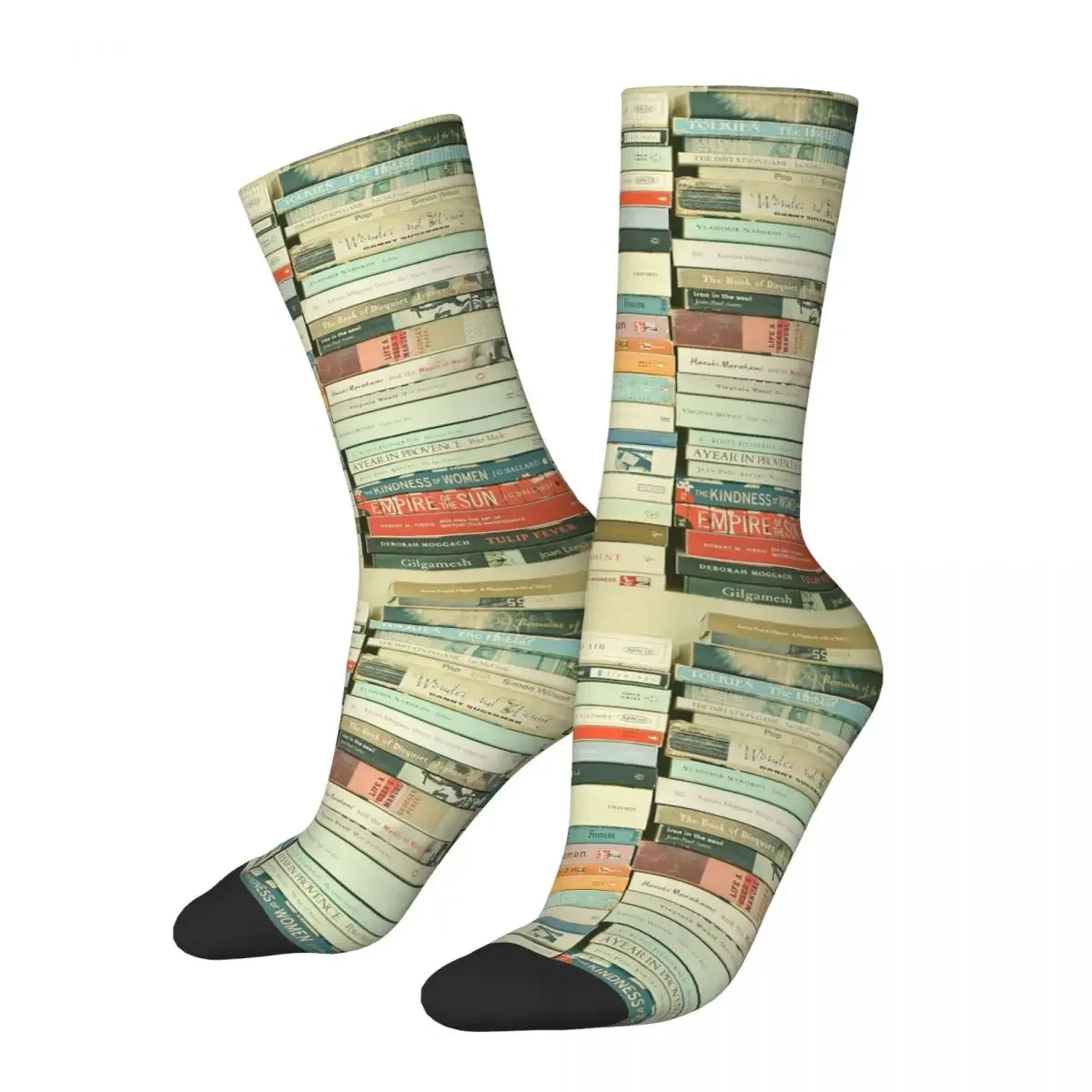 Bookworm-calcetines largos Harajuku para hombre y mujer, medias de alta calidad para todas las estaciones, accesorios para regalos