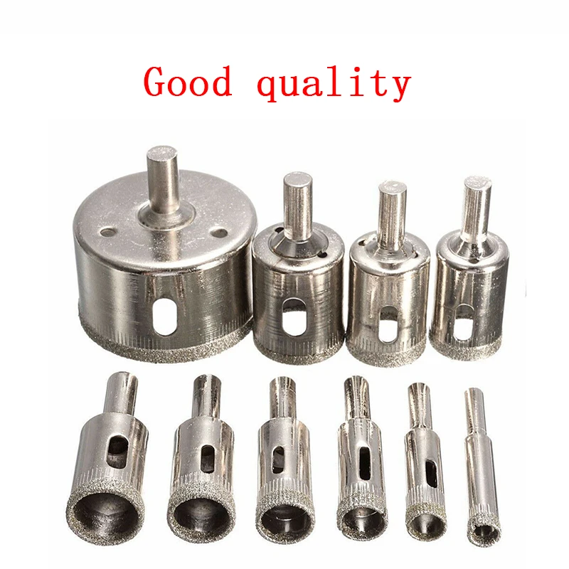 1pcs Diamond Coated Drill Bit 3-60mm Tile Marble Glass Ceramic Hole Saw Drilling Bits For Power Tools