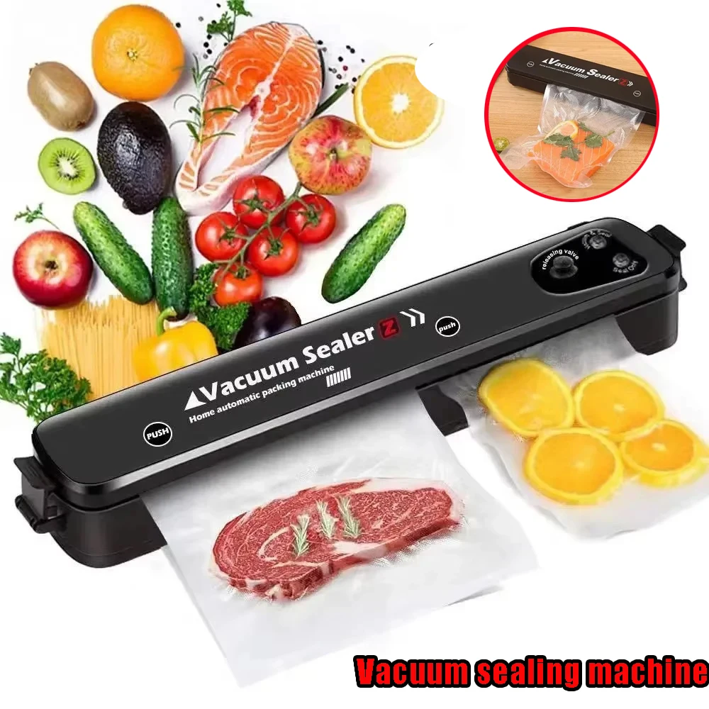 5 Levels Security Protection Food Vacuum Sealer Machine Strong Suction Undamaged Sealing Food Packaging Preservation