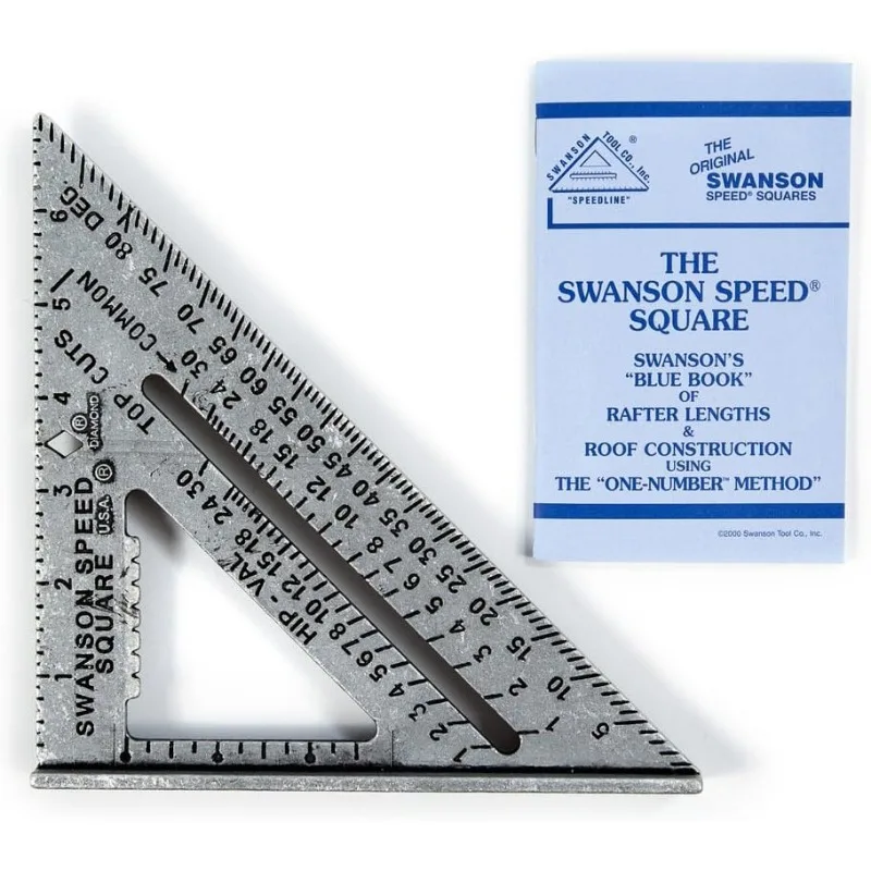 8089 SM OxyLights 7 Bag Framer Set & SWANSON Tool Co S0101 7 Inch Speed Square, Blue