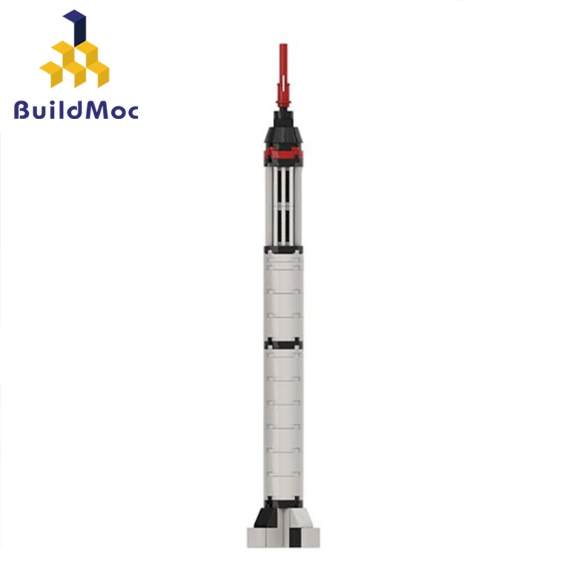 

Mini Mercury-RedStone Rocket 1:110 scale Launch Vehicle Building Blocks Space Science Explore Rocket Brick Model Toy Kid Gift