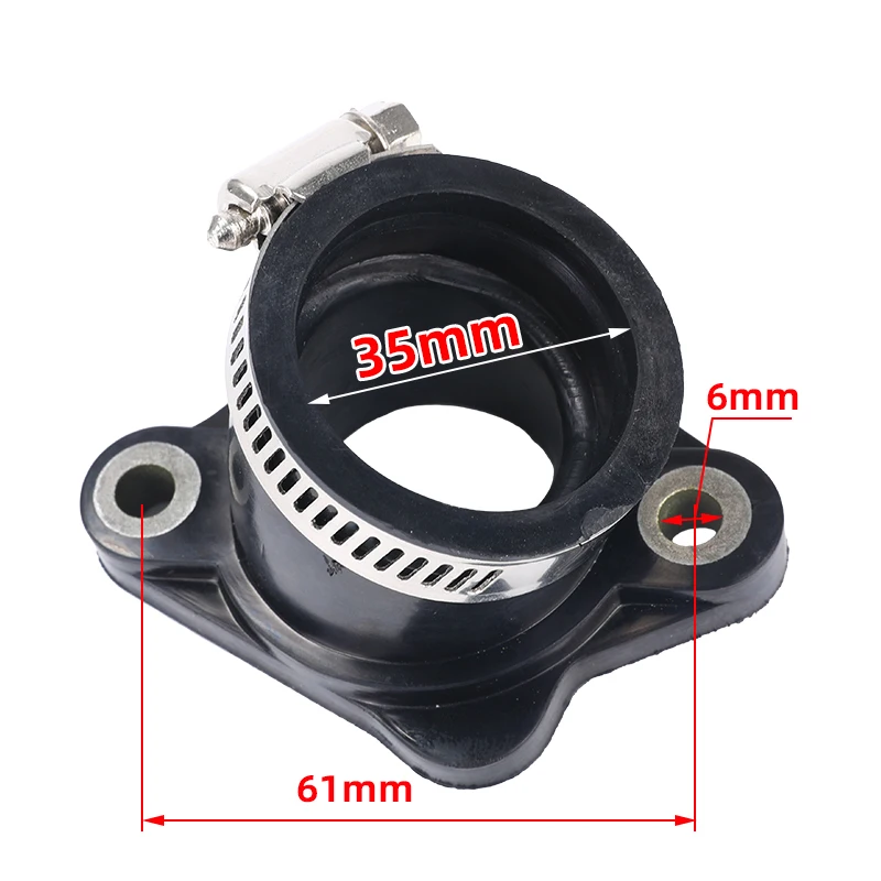 CB250 Motorcycle Carburetor Adapter Intake Manifold Rubber Interfac for Pwk BSE MOJO 250cc Mikuni Koso Colector Dirt Bike Parts