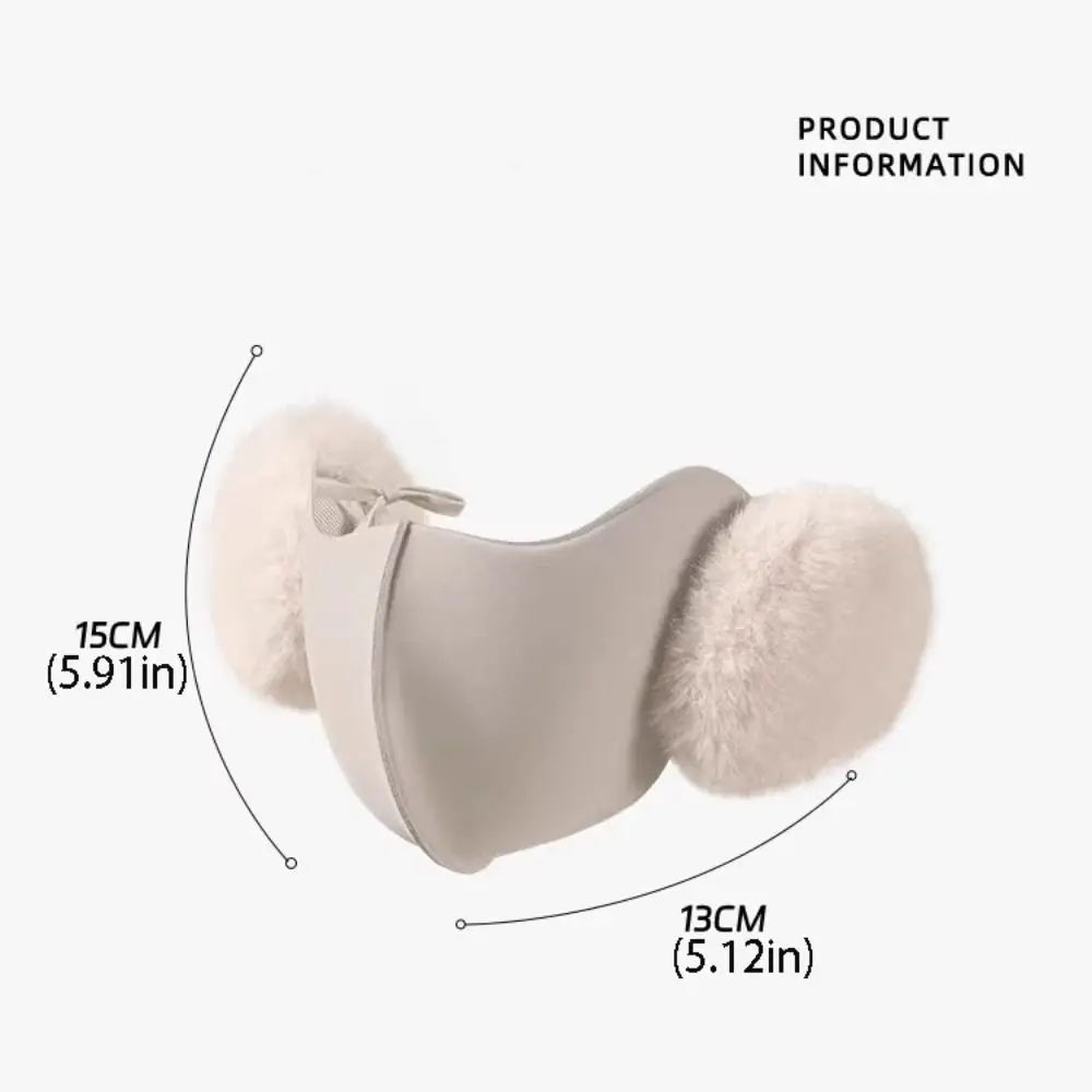 Simple Windproof Earmuffs Mask 2in1 Dust-proof Thermal Cycling Face Shield Breathable Simple Half Face Mask Riding