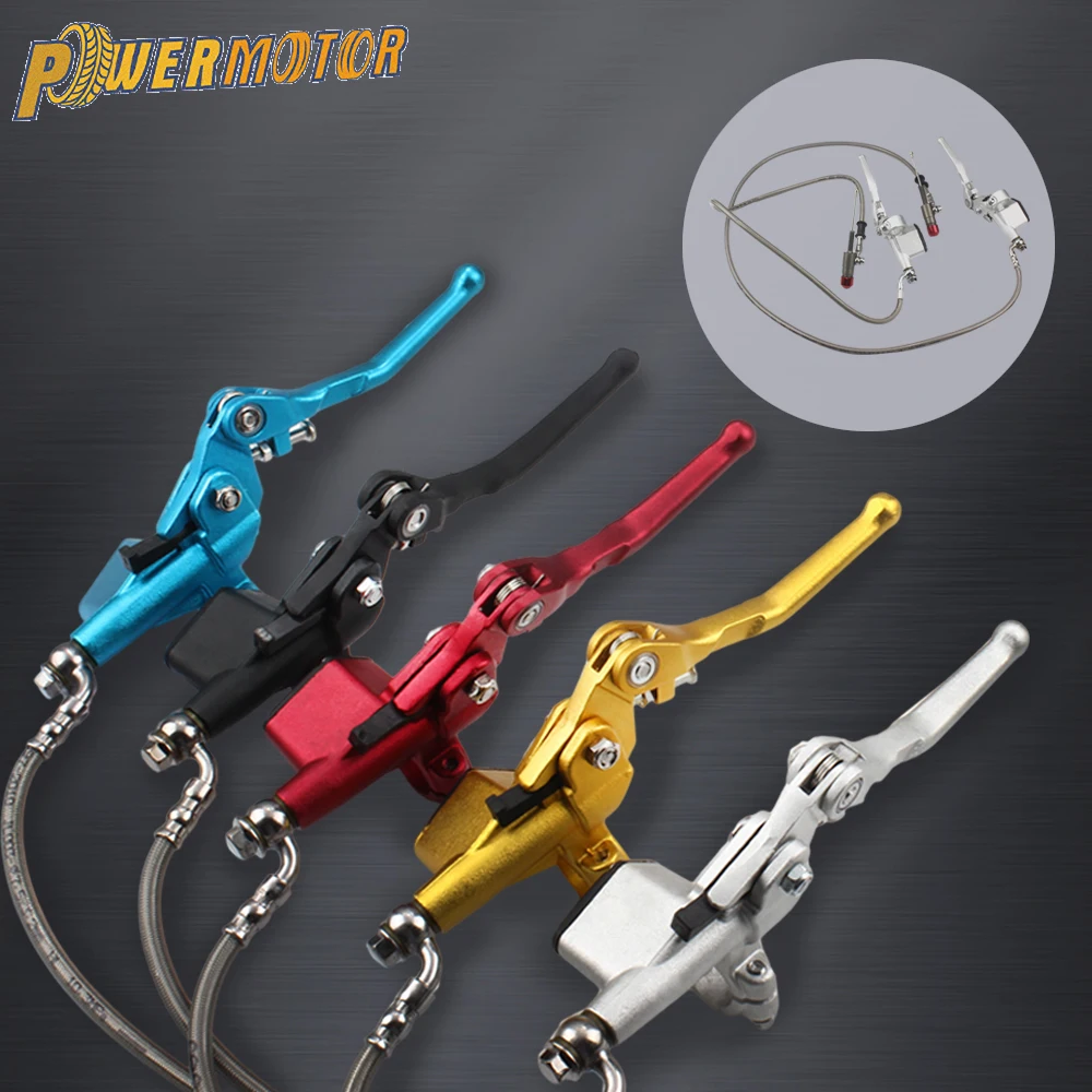 Motorcycle Hydraulic Clutch System 900mm 1200mm Aluminum Lever Handle For Honda KTM Enduro Dirt Bike Motocross Accessories