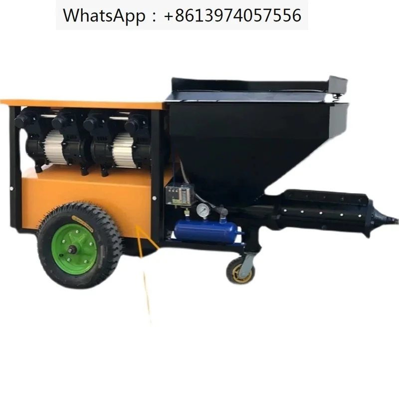 Cement mortar spraying machine, multifunctional real stone paint, fully automatic wall powder, plastering machine, spraying