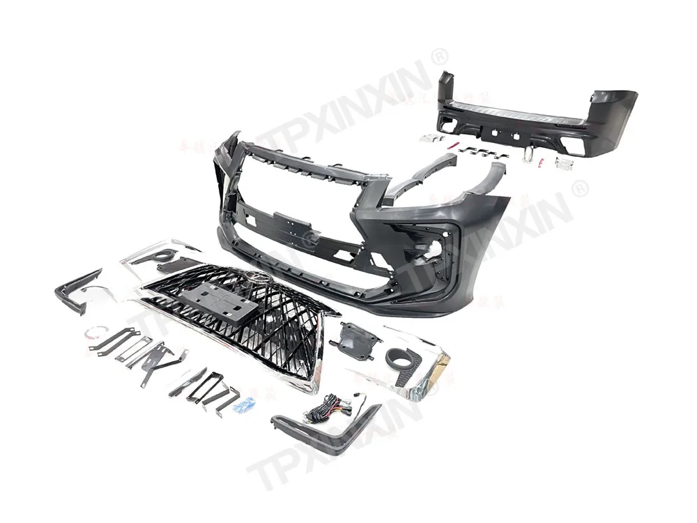 Car Body Kits For Toyota Highlander 2009-2012 Kit Upgrade Modification Surround Kit front bumper rear bumper assembly Auto Parts