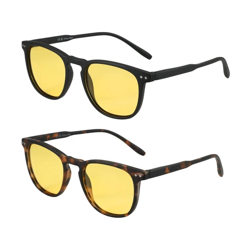Imagen 2 del producto ZENOTTIC Gafas de visión nocturna gafas de sol polarizadas para mujeres y hombres: tonos retro redondos |   Gafas de sol con protección UV y montura cuadrada