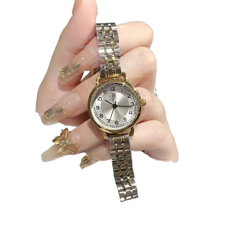 

Niche simple digital watch light luxury fashion high sense exquisite versatile literary ins wind steel belt