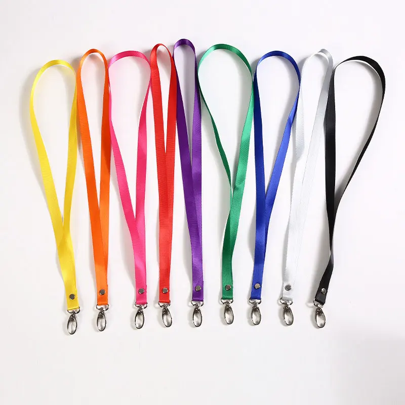 100Pcs Lanyard Card Holder Car KeyChain ID Card Pass Gym Mobile Phone Badge Key Ring Holder Jewelry