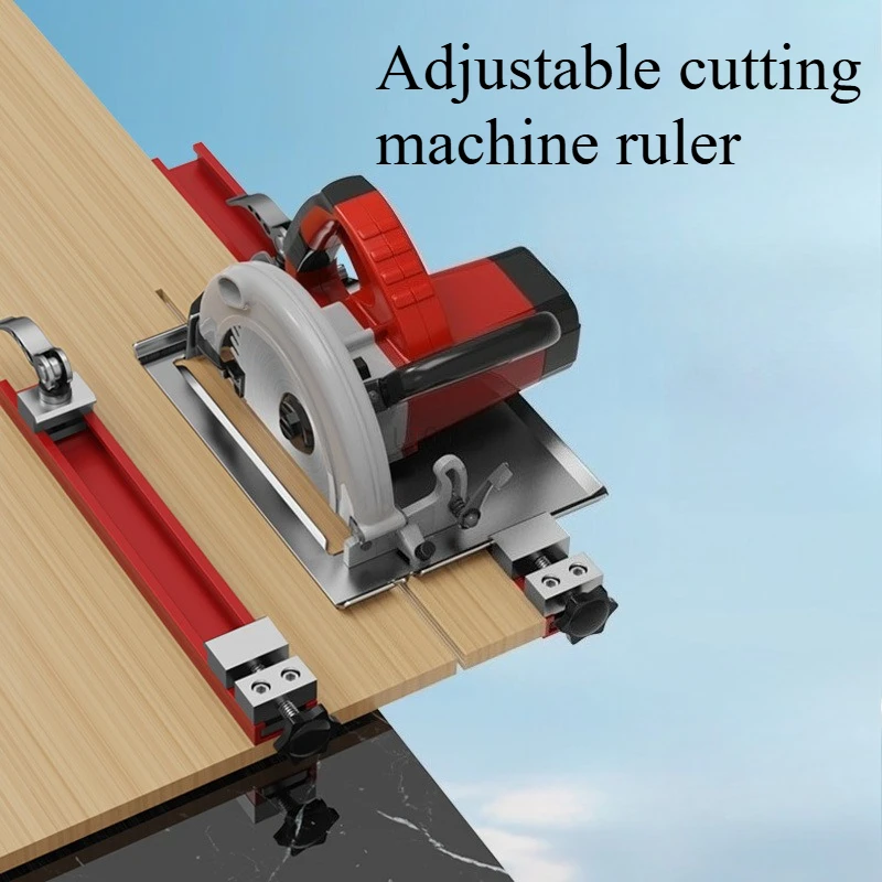 

Adjustable Cutting Guide Base Plate Suitable for Precise Sheet Cutting with Portable Woodworking Fixtures Such As Circular Saws