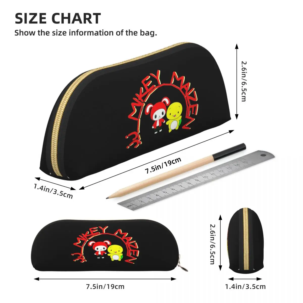 Jj ميكي مايزن مقلمة قلم رصاص الحقيبة تخزين القرطاسية لوازم سعة كبيرة صندوق القلم حقيبة أقلام رصاص للبنين بنات هدايا