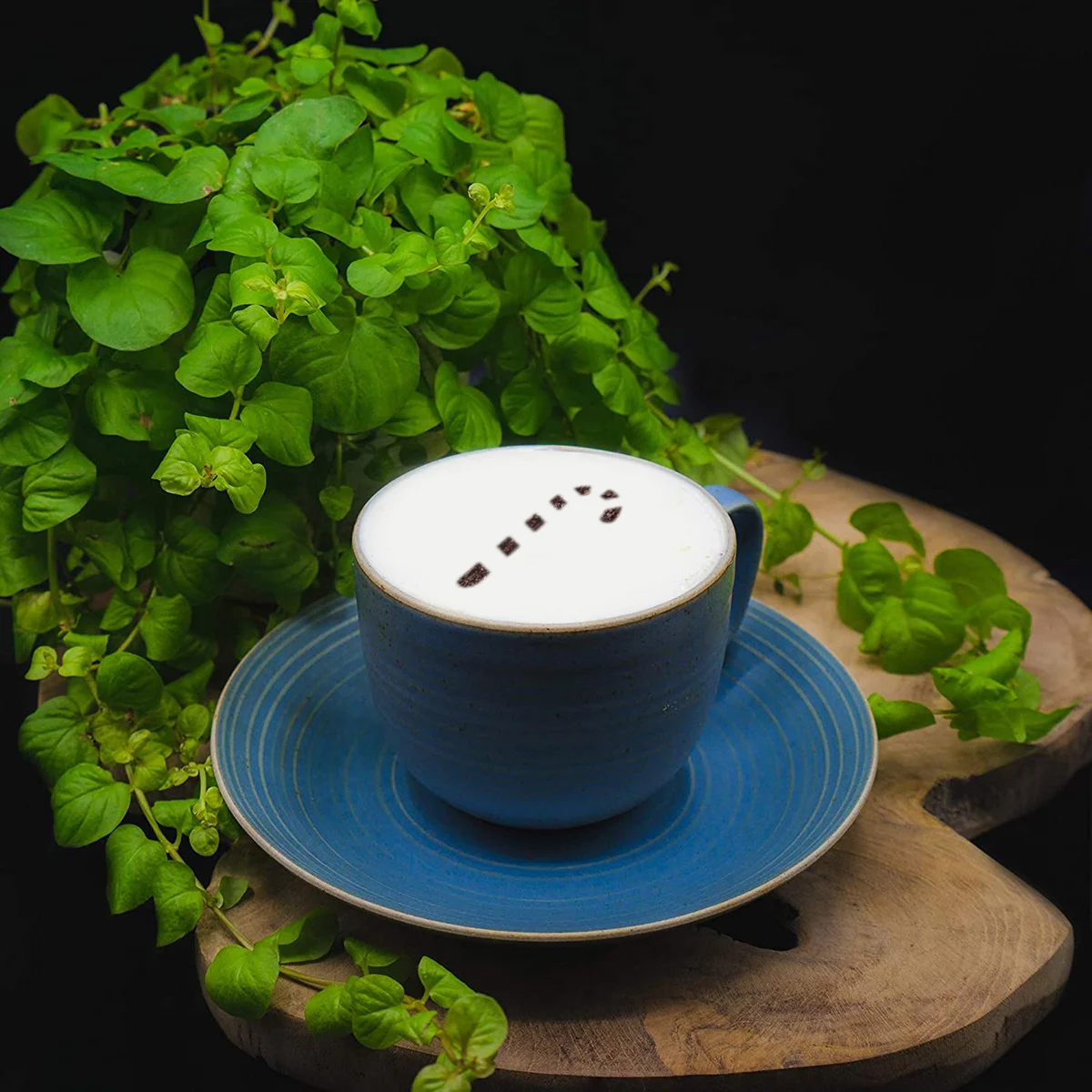 

12Pcs Coffee Stencil Art Plastic Reusable Eco-Friendly Designs for Latte Art Cappuccino Cake Sprinkling Cocoa Chocolate Cinnamon