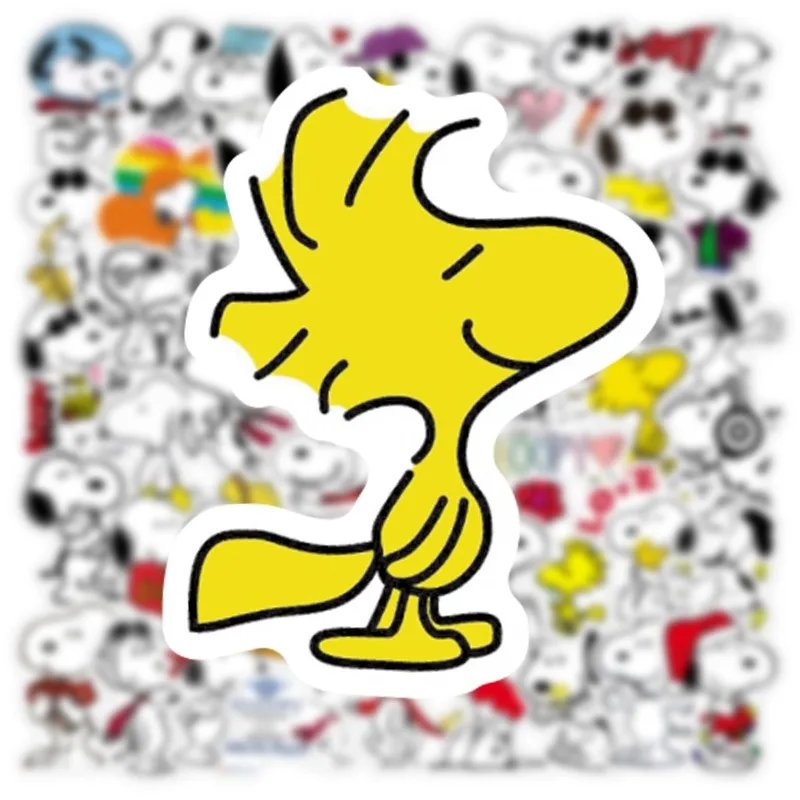 50pcs Snoopy Graffiti Sticker Water Cup Luggage Laptop Skateboard Stationery Refrigerator Waterproof Decorative Sticker