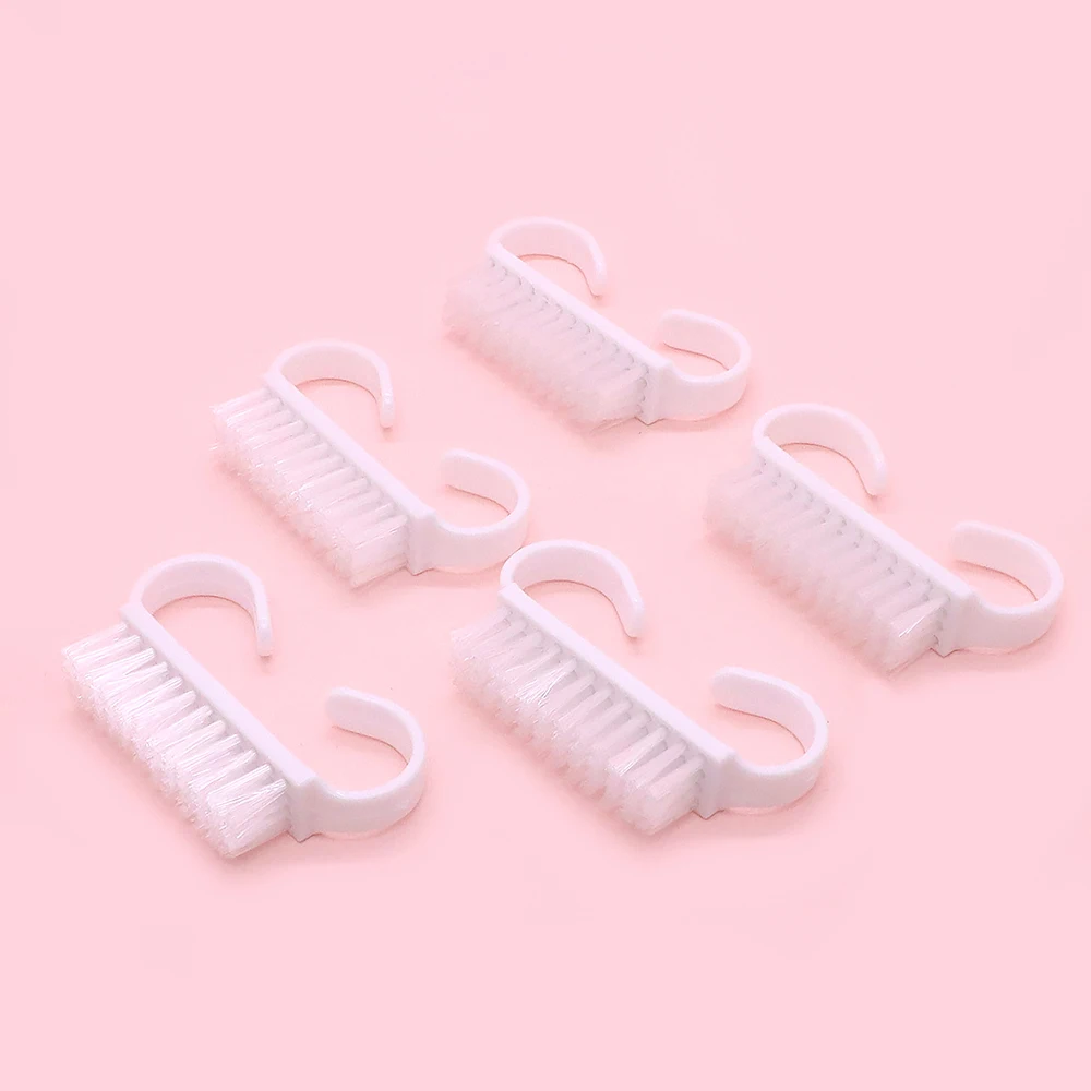 20개 손잡이 그립 네일 브러쉬 스크럽 세척 브러쉬 먼지 제거 소형 손잡이 그립 네일 브러쉬 클리너 발가락 및 손톱용 도구