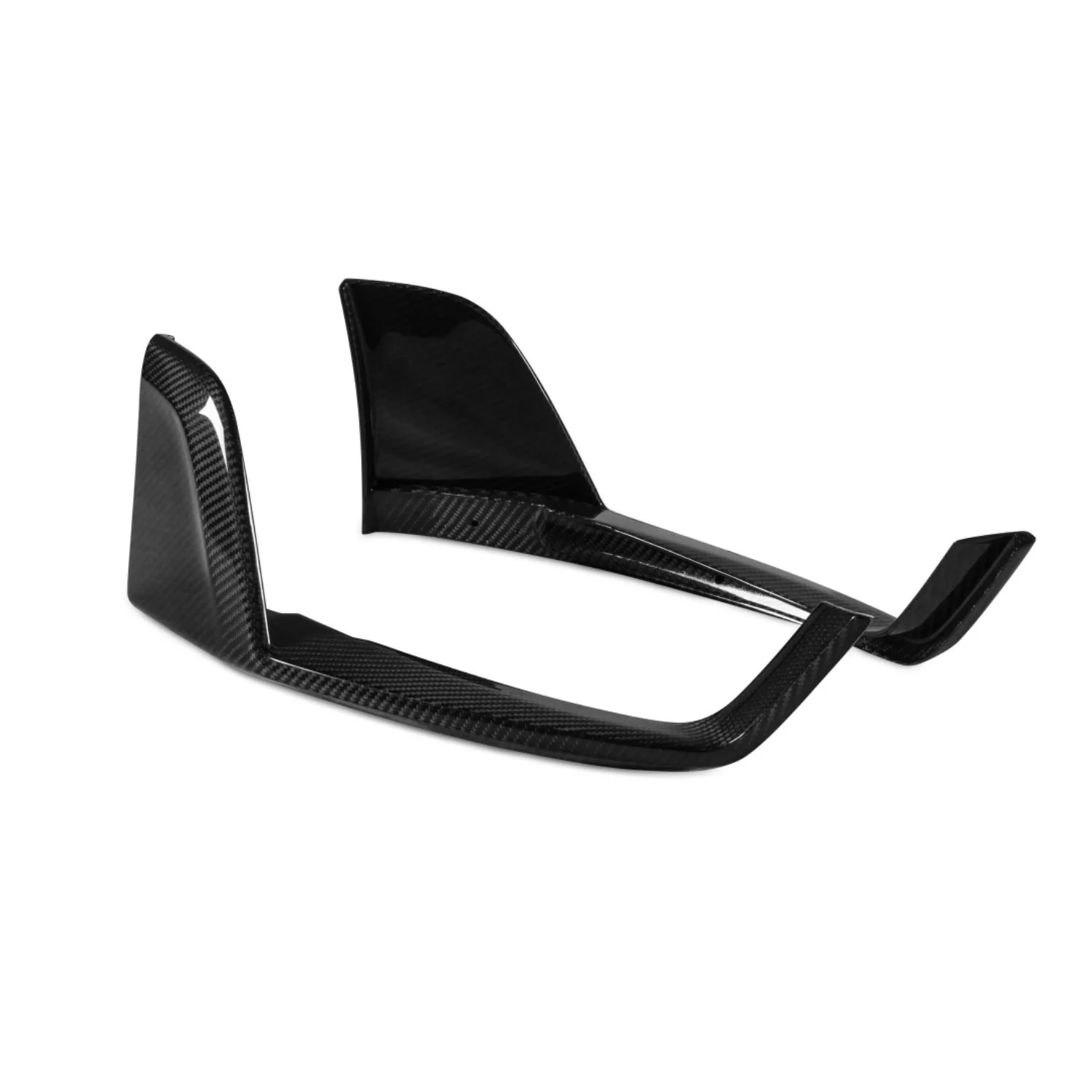 High Gloss T Style Dry Carbon Rear Side Splitter Spoiler For Porsche 992 911 Turbo Turbo S Coupe Convertible Modification Parts