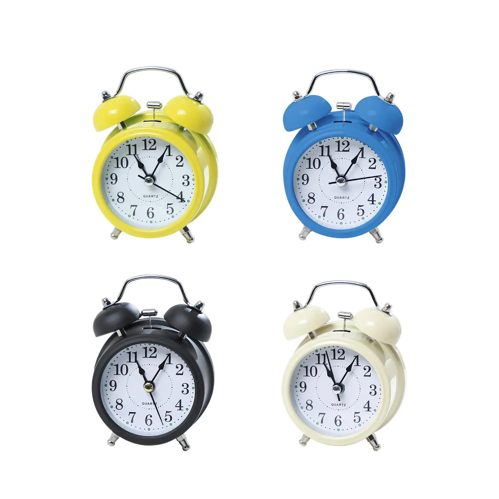 Alarm Clock Backlight Mechanical Ringtone Classic Ornament Loud Alarm Analog