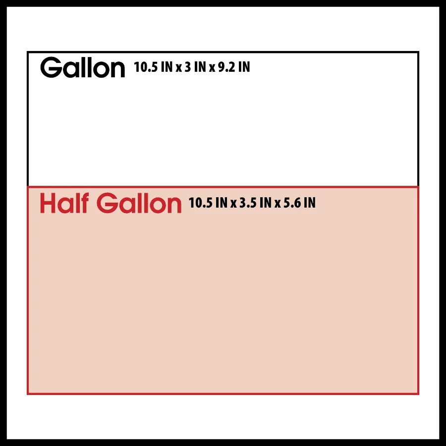 (9 عبوات) أكياس منزلقة نصف جالون، 40 قطعة، قاعدة قابلة للتوسيع سهلة التعبئة