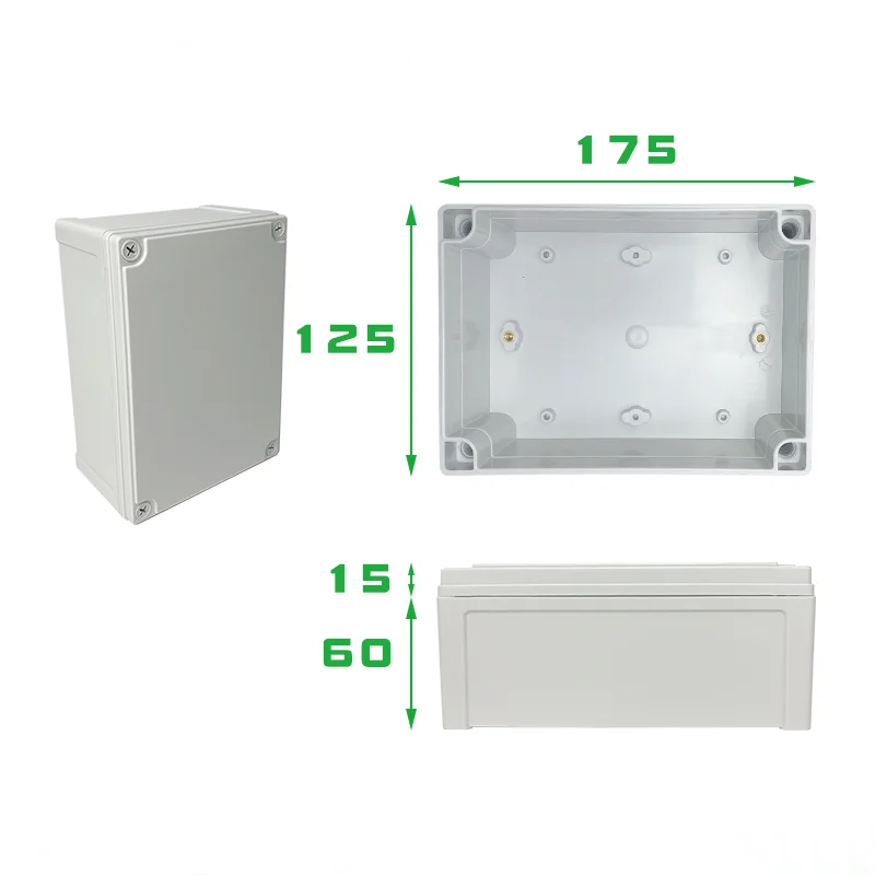 Factory Direct Sell IP67 ABS Plastic Waterproof Electrical Insulated Din Rail Junction Box