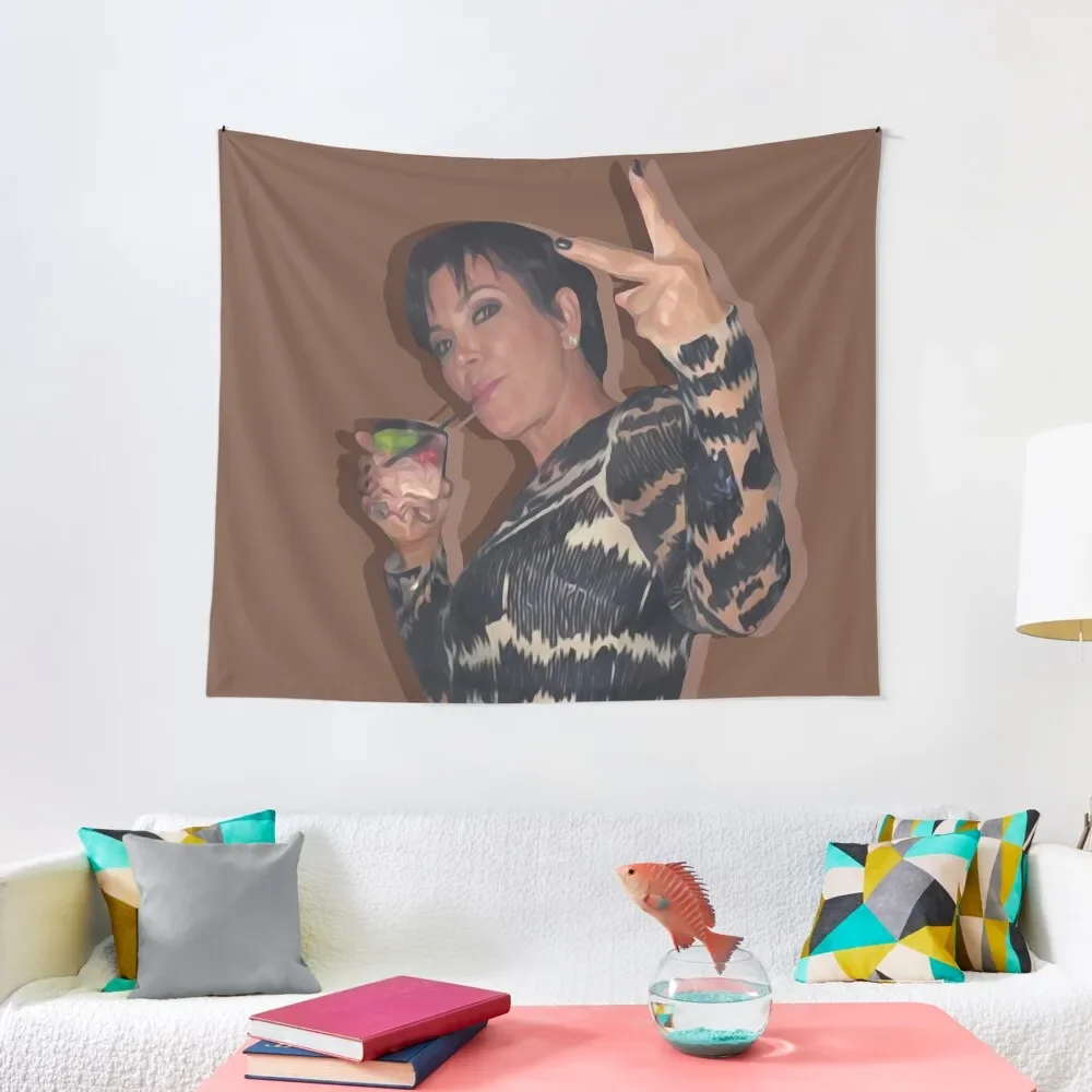 

kris and her glass Tapestry Home Decorating Aesthetic Room Decorations Aesthetic Room Decoration Decoration Wall Tapestry