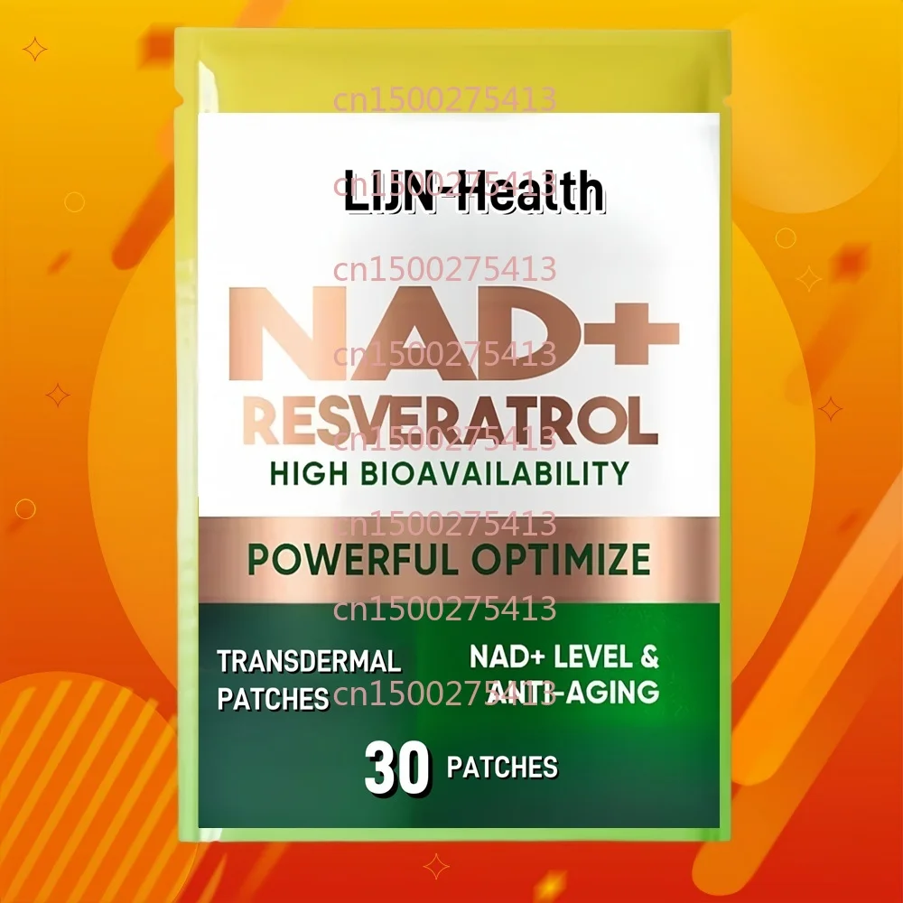 

30 Patches NAD+Transdermal Patches With Resveratrol Support DNA Repair, Health Aging, & Boost Energy
