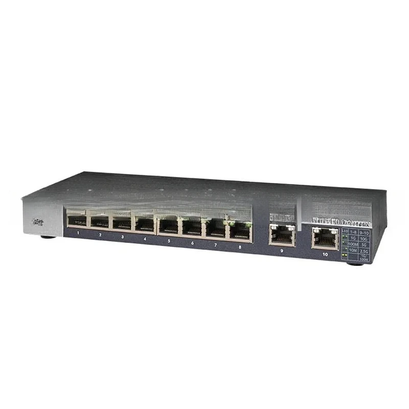 GS110MX 10 8 56Gbps Bandwidth 2 Ports 5 Speed Multi-Gigabit Ethernet Switch