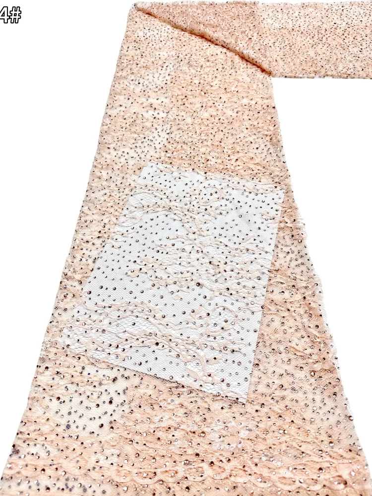 

Luxury African Sequins Tulle Lace Fabric Nigerian Groom French Lace 2026 for French Wedding Dress Fabric
