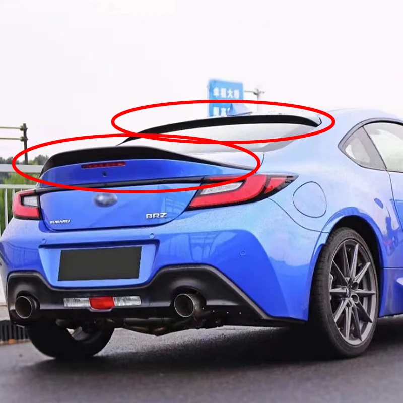 

Подходит для Toyota 86 GR86 ZA86 спойлер на крышку багажника заднее окно спойлер на крышу черный спортивный модификационный комплект