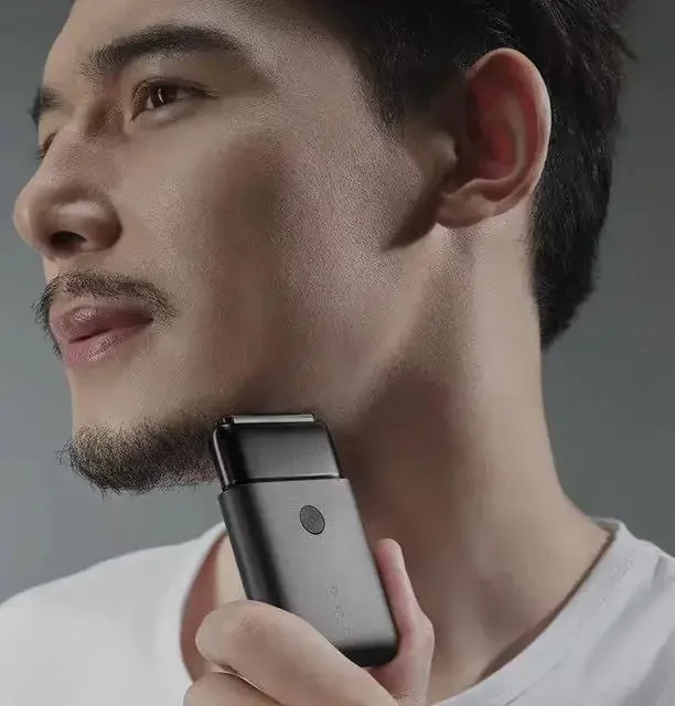 Xiaomi-Afeitadora eléctrica portátil Mijia, Mini recortadora de barba inteligente, afeitado en seco y húmedo, cabezal de corte alternativo, resistente al agua IPX7