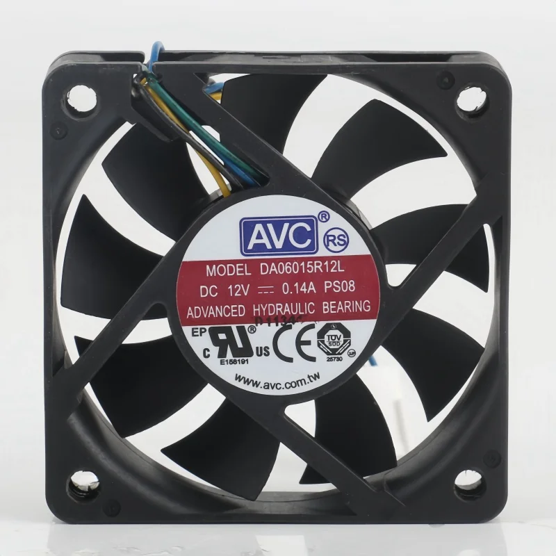 DA06015R12L Original AVC 6015 12V 0.14A 6CM PWM chassi Ventilador de resfriamento silencioso 60*60*15MM