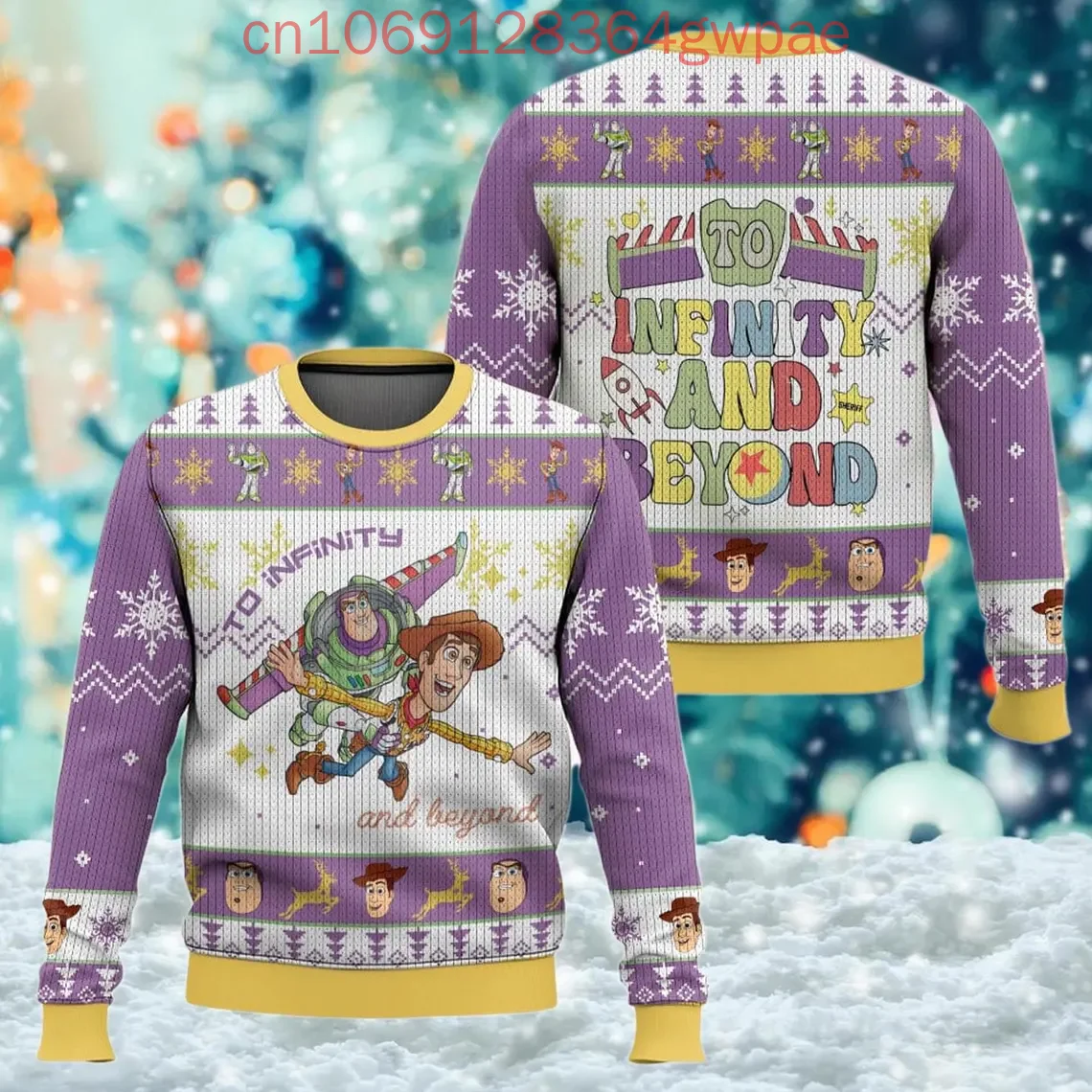 Toy Story Buzz Lightyear Christmas Sweater Men's Women's Ugly Sweater Disney Ugly Christmas Sweater Xmas Gifts Christmas Sweater