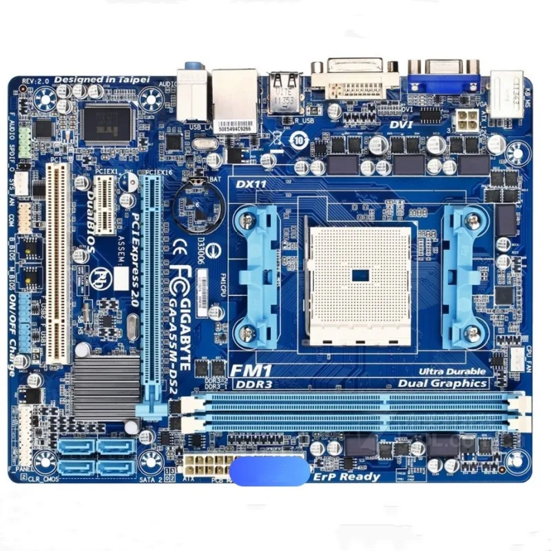 GA-A55M-DS2 computer motherboard A55 Socket FM1