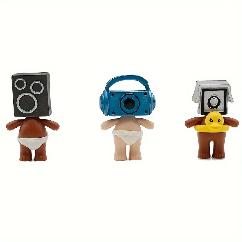 10pcs Funny Toilet Battle Action Figures Surveillance Hero Model Toy Statue