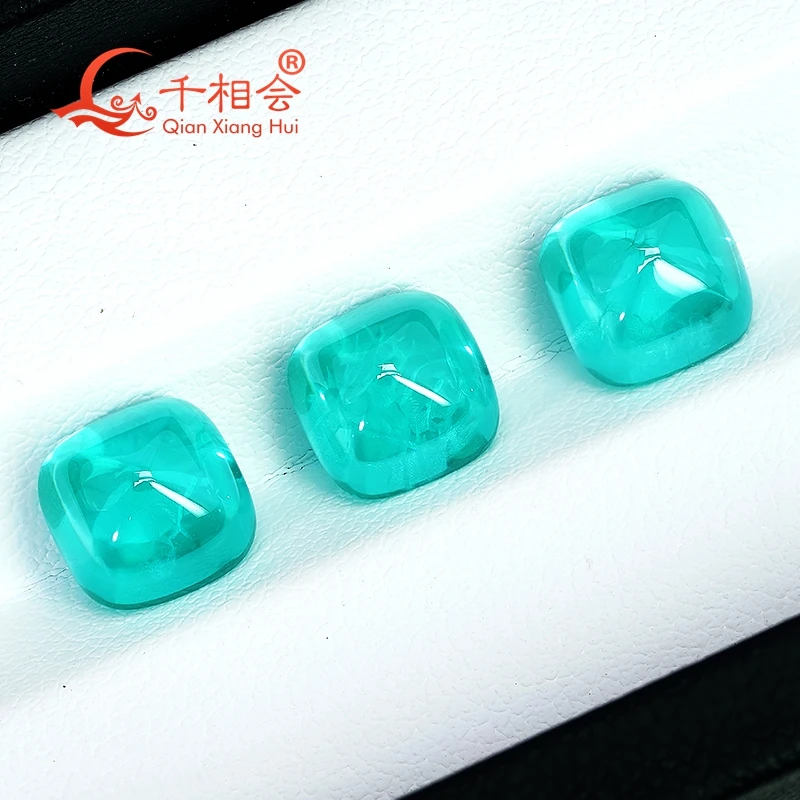 

Lab-Grown Paraiba Yttrium Aluminum Garnet Gem Stone 6-8mm Sugar-Loaf Cut Tower Shape with Inclusions Tsavorite for Jewelry