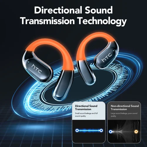 Imagen 2 del producto Auriculares NE27 Bluetooth V5.4 OWS deportivos auriculares inalámbricos Bluetooth traductor AI auriculares pantalla táctil LCD auriculares abiertos