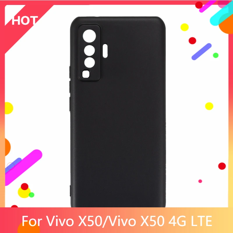 X50 чехол Матовая Мягкая силиконовая задняя накладка из ТПУ чехол для Vivo X50 4 аппарат не привязан к оператору сотовой связи чехол для телефона чехол тонкий противоударный
