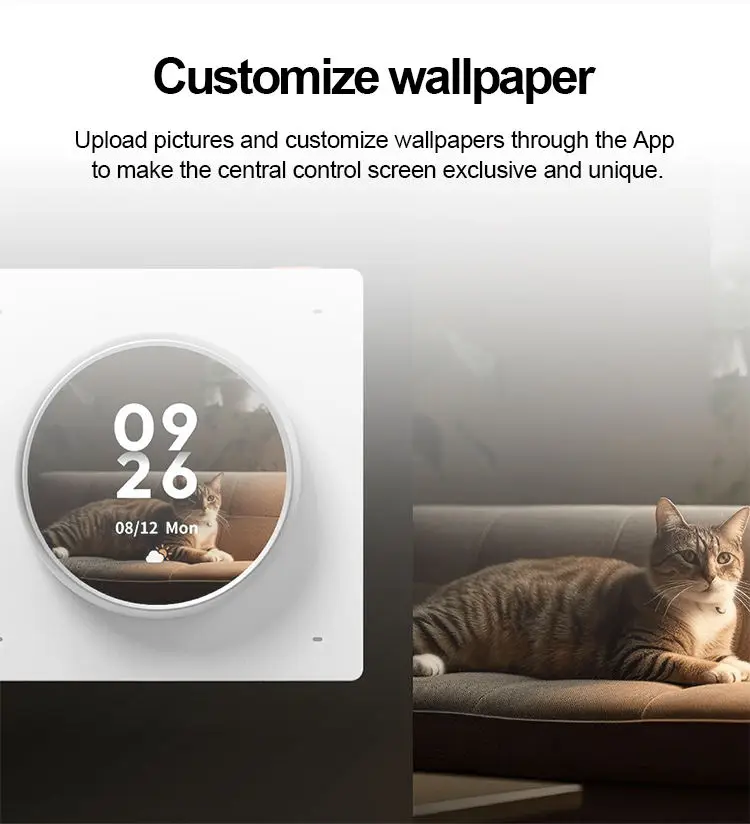 TSYH Wireless 1.6 Inch Knob Screen Wifi Built-in Alexa Voice Control Smart Home Automation Control Panel Linux