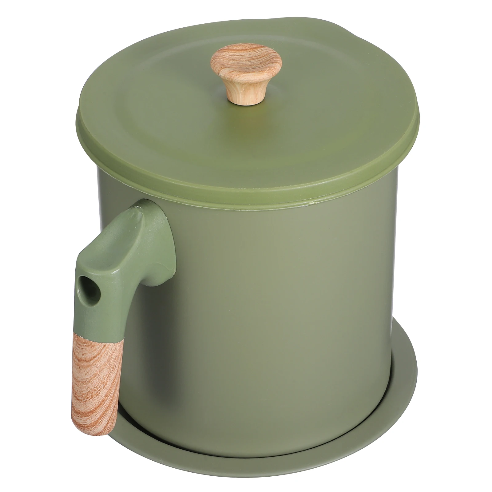 

1.4L Stainless Steel Oil Keeper Filter Pot Mesh Strainer Sealed Lid Bacon Grease Storage Large Capacity Japanese Design Kitchen