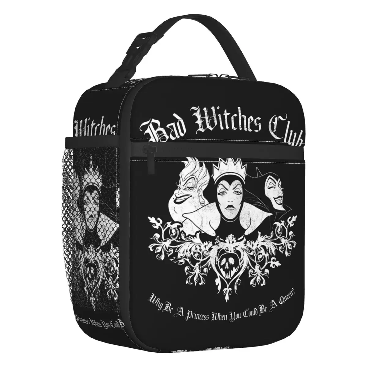 

Villains Women Resuable Lunch Boxes Leakproof Malicious Queen Cute Print Animation Cooler Thermal Food Insulated Lunch Bag Work