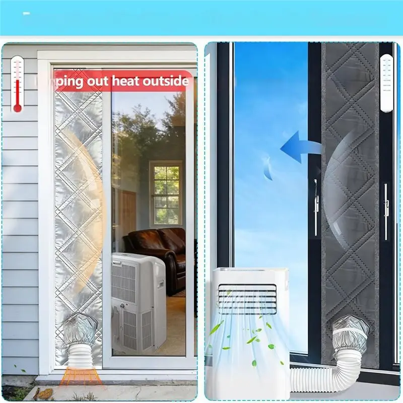 Exquisite-For Portable AC Sliding Window-Heat Insulation, Dust Protection& Sealing Cloth- 25X180cm Composite Material Sealing